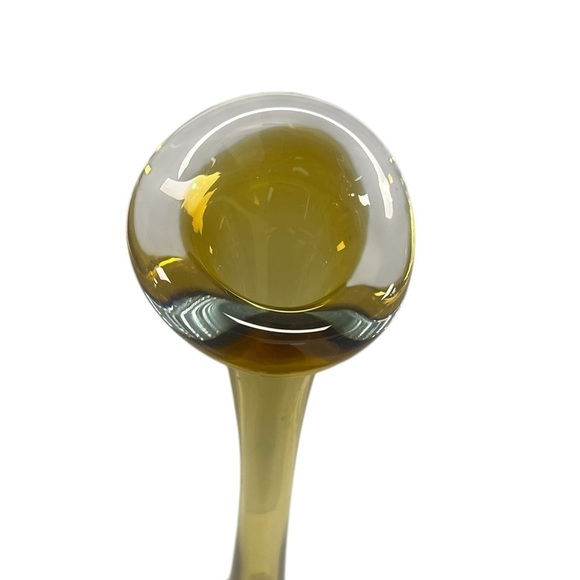 Aseda Sweden Footed Swung Glass Bud Vase Vintage Bullicante Controlled Bubble - Picture 2 of 6